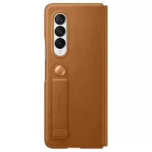 Image of Samsung Galaxy Z Fold3 5G Leather Flip Cover EF-FF926LAEGWW - Camel