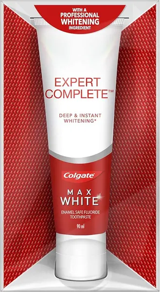 Image of Colgate Max White Expert Complete Whitening Toothpaste 90ml