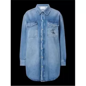 Image of Calvin Klein Jeans Utility Shirt Jacket - Blue