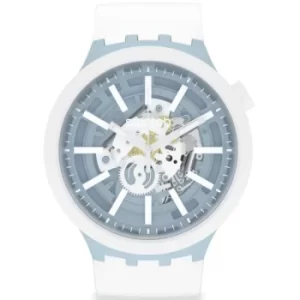 Image of Unisex Swatch Whice Big Bold Bioceramic Watch