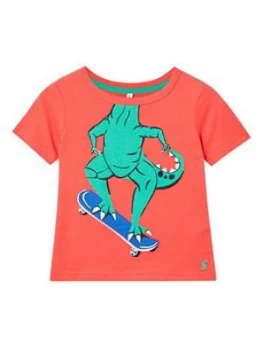 Image of Joules Toddler Boys Archie Dino T-Shirt - Red