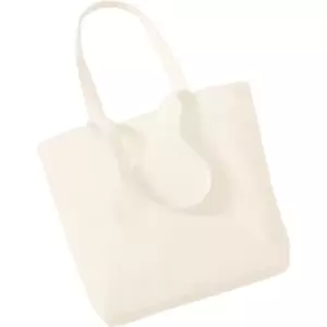 Image of Westford Mill Organic Cotton Shopper Bag - 16 Litres (Pack of 2) (One Size) (Natural) - Natural