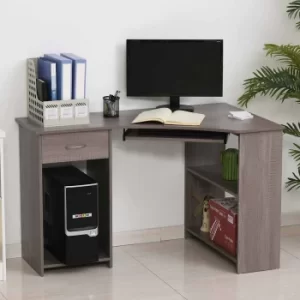 Image of Badell L-Shaped Computer Desk with Storage, none