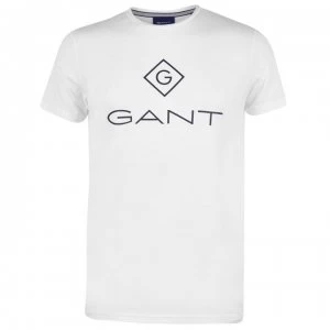 Image of Gant Short Sleeve New Logo T Shirt - White 113