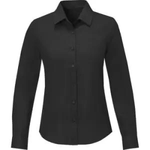 Image of Elevate Womens/Ladies Pollux Shirt (M) (Solid Black)
