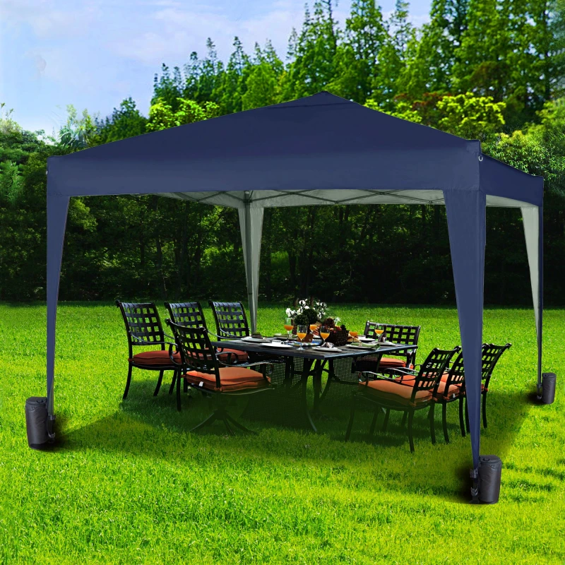 Image of MCC Direct 2X2m Pop up Gazebo Party Tent Marquee with Storage Bag Blue
