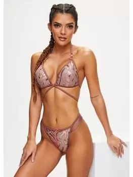 Image of Ann Summers Swim Gold Coast Soft Bikini Top, Beige, Size 8, Women