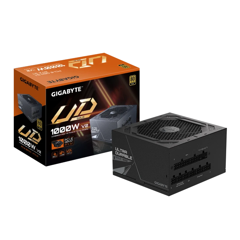 Image of Gigabyte UD1000GM PG5 V2 1000W 80+ Gold Fully Modular ATX 3.0 Power Supply - GP-UD1000GM PG5 V2