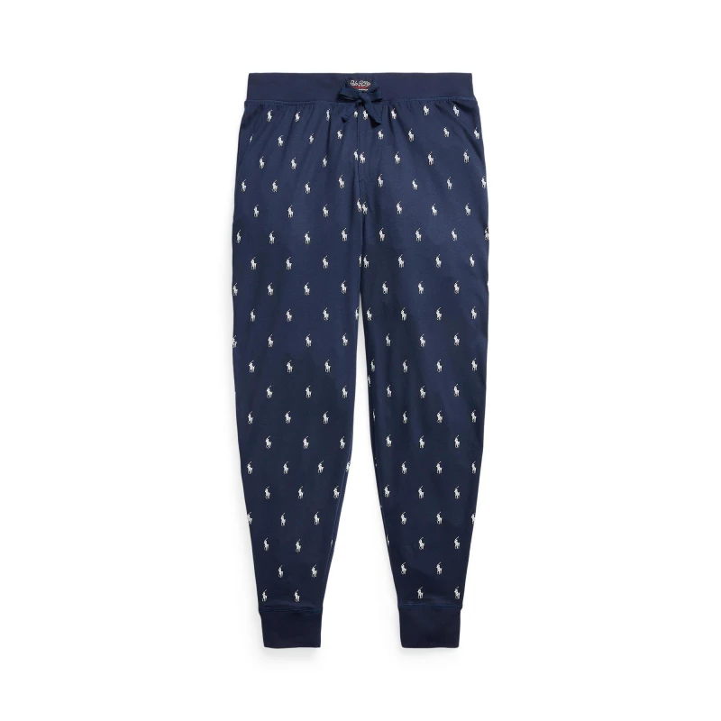 Image of Ralph Lauren Logo Jogging Bottoms - Blue Blue S