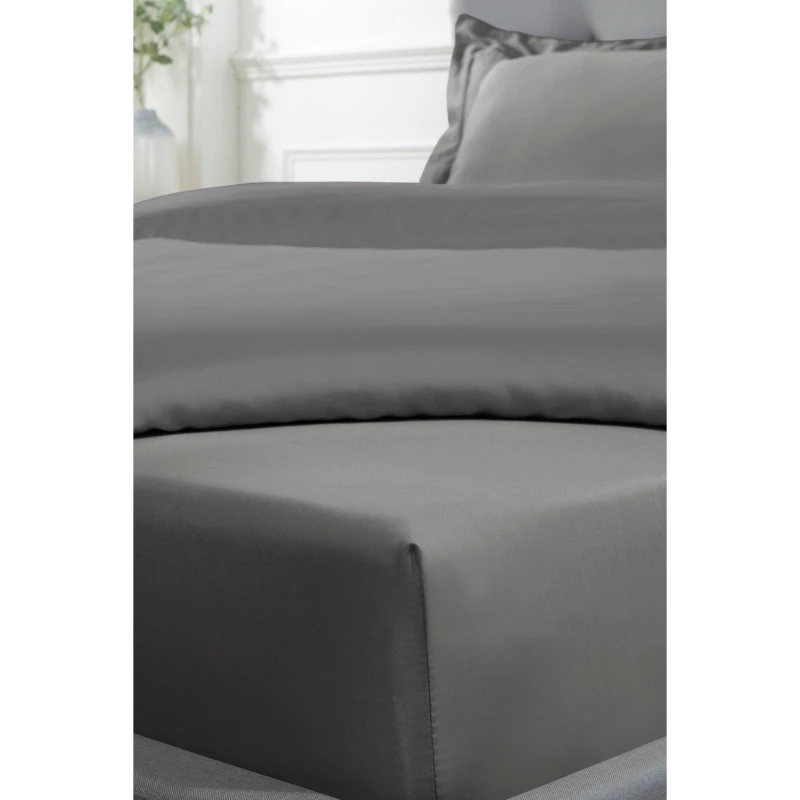 Image of Homelife 300 TC Cotton Sateen Deep Fitted Sheet 40cm Navy unisex Single