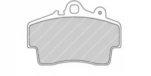 Image of Ferodo FDB1307 Brake Pad Set Front Axle Premier Car