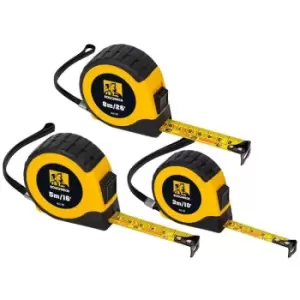 Image of ROU43100 E-Z Read Tape Measure Set 3 Piece - Roughneck