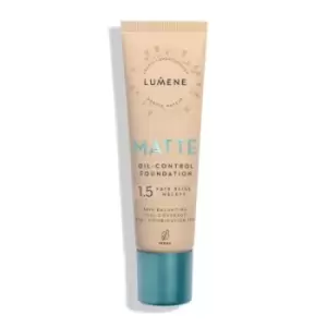 Image of Lumene Matte Oil-control Foundation 1.5 Fair Beige