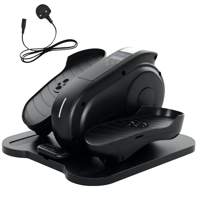 Image of SPORTNOW Under Desk Elliptical Machine Pedal Exerciser w/ 10 Speeds - Black TJ Hughes 5063603653085