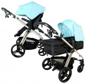 Image of My Babiie MB150 Baby Blue Pushchair.