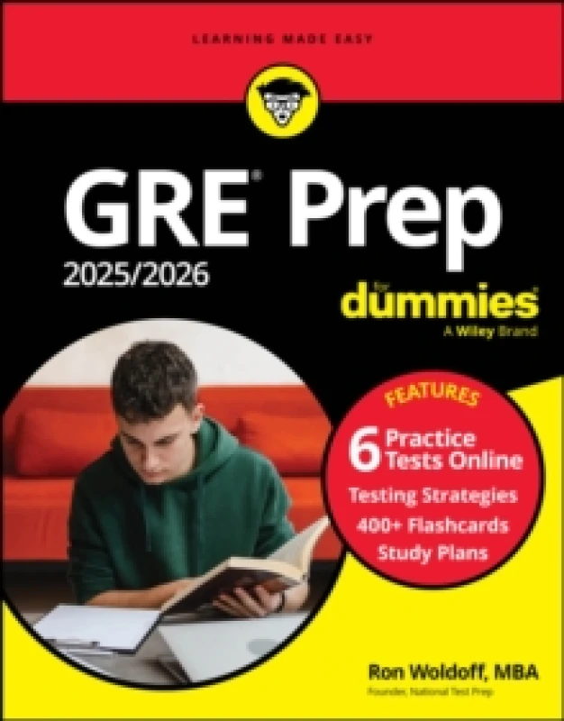 Image of GRE Prep 2025/2026 For Dummies : Book + 6 Practice Tests + 400 Flashcards Online Paperback / softback
