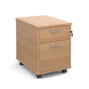 Image of Dams Maestro Two-Drawer Mobile Desk Pedestal 600mm - Beech