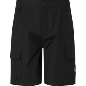 Image of Calvin Klein Jeans Washed Cargo Woven Short - Black