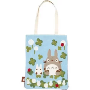 Image of My Neighbor Totoro Totoro Among Clovers Tote Bag