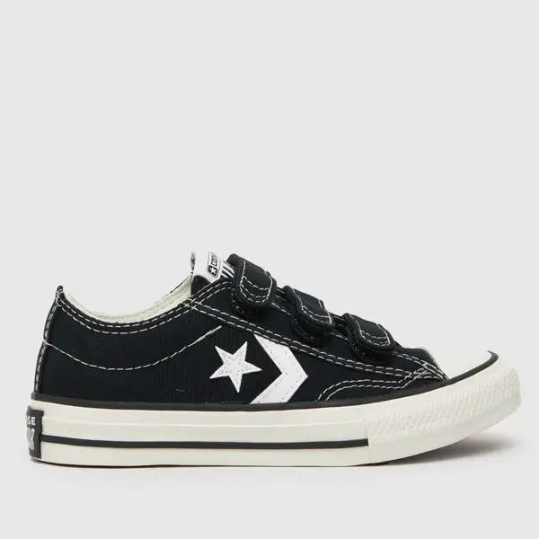 Image of Converse Black & white star player 76 v Boys Junior trainers Black/White UK 11 (EU 28½)