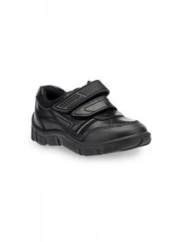 Image of Start-rite Luke Twin Strap Shoes - Black, Size 1 Older