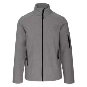 Image of Kariban Mens Soft Shell Jacket (3XL) (Marl Grey)