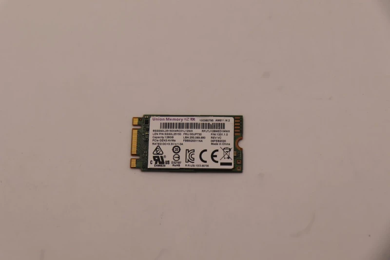 Image of Lenovo 128G PCIe NVMe M.2 2242 SSD