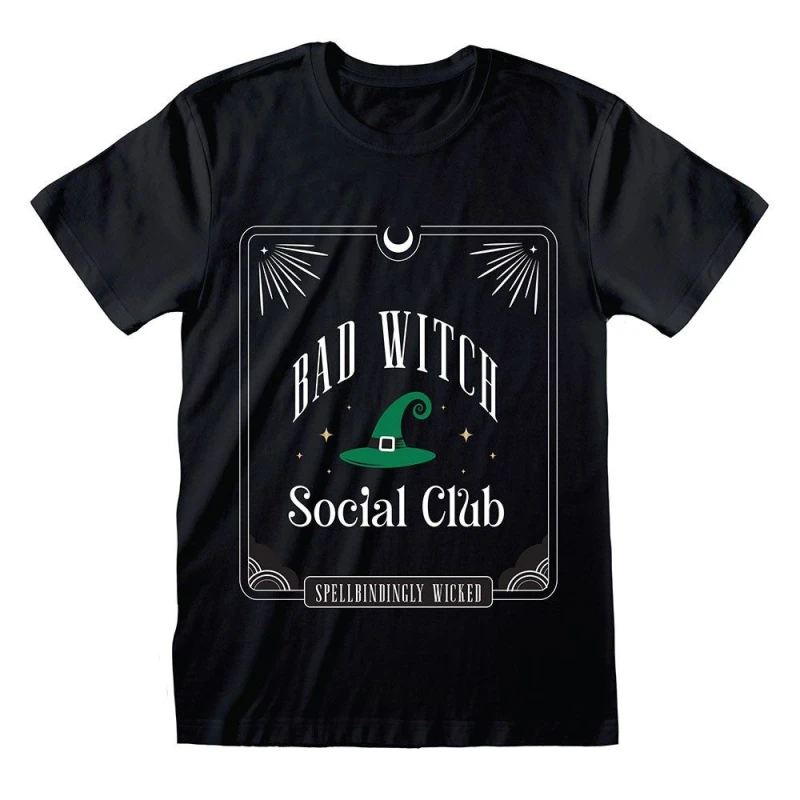 Image of Something Different Something Different Men Bad Witch Social Club T-Shirt in Black Size: Medium Black M Male 5063750959801
