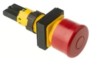 Image of Eaton, RMQ16 Non-illuminated Red Round, 16mm Stay Put Push In
