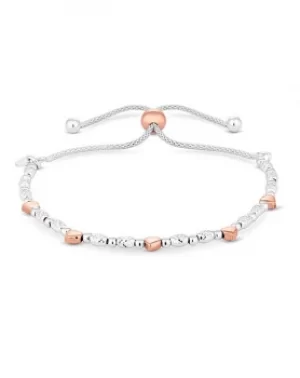 Image of Simply Silver Two-Tone Heart Toggle