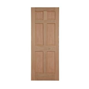 Image of 6 Panel Oak veneer Internal Door H1981mm W762mm