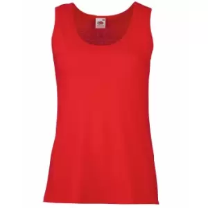 Image of Fruit Of The Loom Ladies/Womens Lady-Fit Valueweight Vest (XS) (Red)