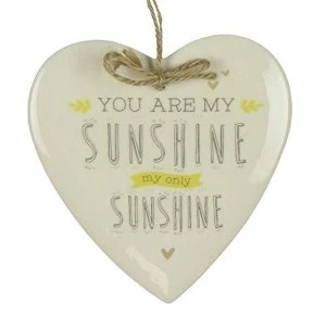 Image of Love Life Heart Plaque - You Are My Sunshine