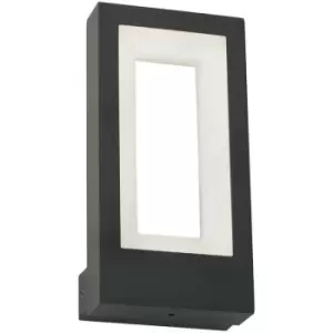 Image of Searchlight Berlin Outdoor LED Wall/Porch Light Dark Grey, Frosted Diffuser IP44 4000K