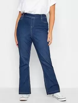 Image of Yours Pull On Bootcut Jegging Mid Blue Size 18, Women