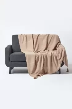 Image of Cotton Rajput Ribbed Throw