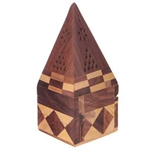Image of Decorative Sheesham (Pack Of 4) Wood Pyramid Box