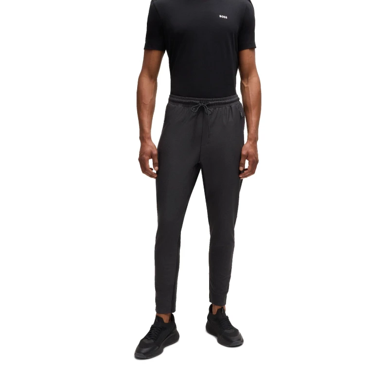 Image of Boss Mens Hicon Active Closed Hem Jersey Joggers Black male XS