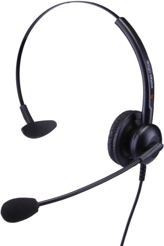 Image of eartec 308 monaural easy-flex-boom wired headset (requires bottom cabl