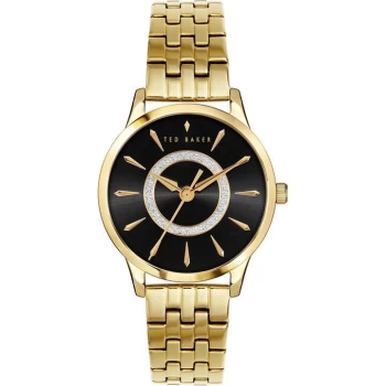 Image of Ted Baker Fitzrovia Charm Watch Womens - Gold/Black