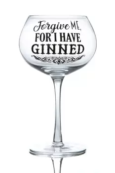 Image of Forgive Me Gin Bloom Glass - Clear