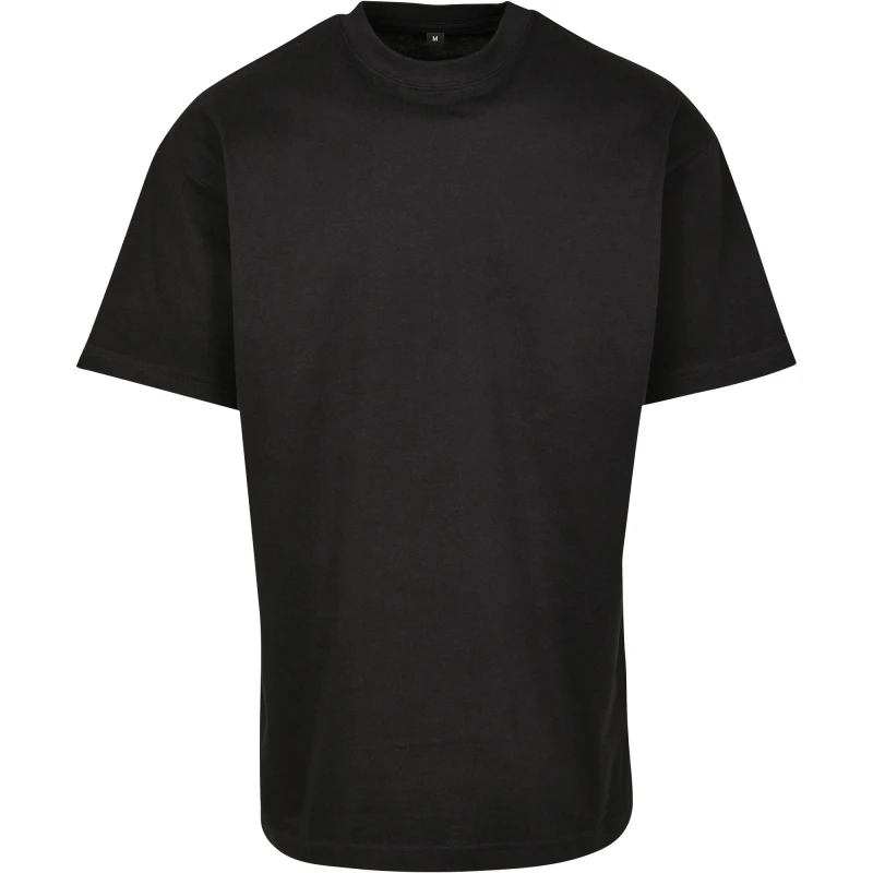 Image of Build Your Brand Mens Wide Cut Jersey T-Shirt in Black Size: Small Black Male S