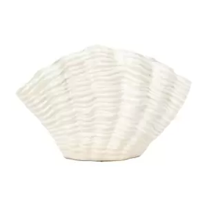 Image of Gallery Interiors Sham Vase in Reactive White / Small