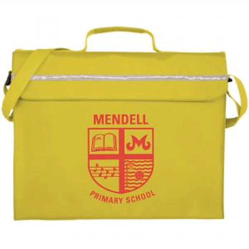 Image of Primo Printed Book Bag Yellow