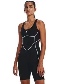 Image of Under Armour Project Rock Bodysuit, Black/Multi Size M Women