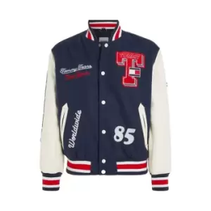 Image of Tommy Jeans Tjm Collegiate Letterman Jacket - Blue
