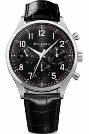 Image of Mens William L 1985 Vintage Calendar Watch WLAC03NRCN