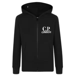 Image of CP COMPANY Boys Goggle Zip Hoodie - Black