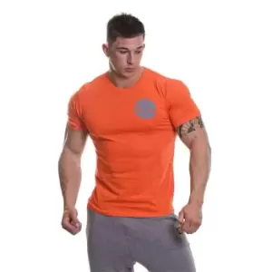 Image of Golds Gym T Shirt Mens - Orange