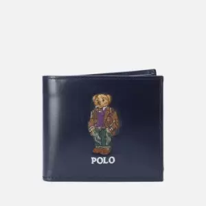 Image of Polo Ralph Lauren Mens Coin Purse Billfold Wallet - Newport Navy Bear
